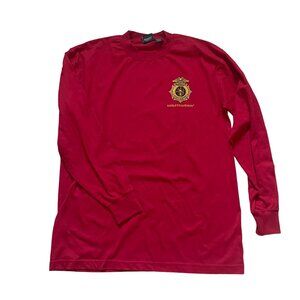 Harley-Davidson Red Long Sleeve T-Shirt Mens XL Cotton/Polyester Blend